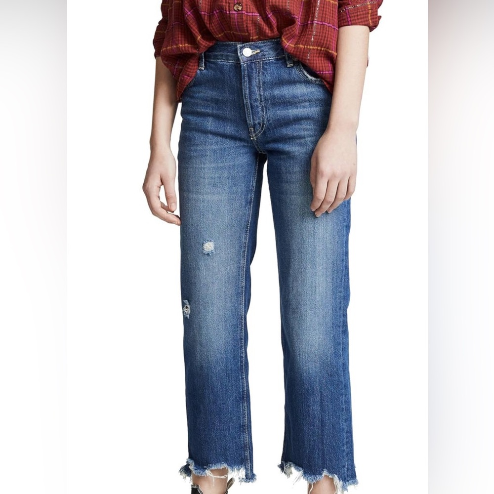 Free People Maggie Midrise Straight Leg Jeans